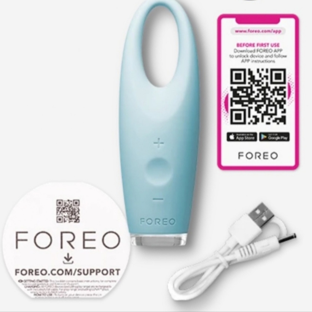 FOREO IRIS Illuminating Eye Massager Anti Aging Dark Circle & Eyebag Remover NIB
